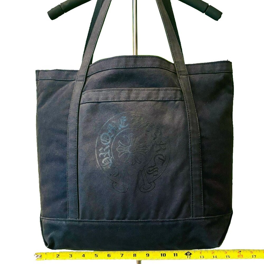 Chrome Hearts Vintage Canvas Tote Bag with Horseshoe Logo (Used)
